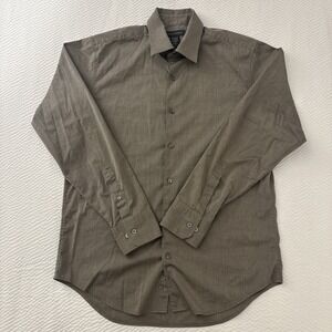 Banana Republic Mens Medium Beige Casual Button Up Dress Shirt